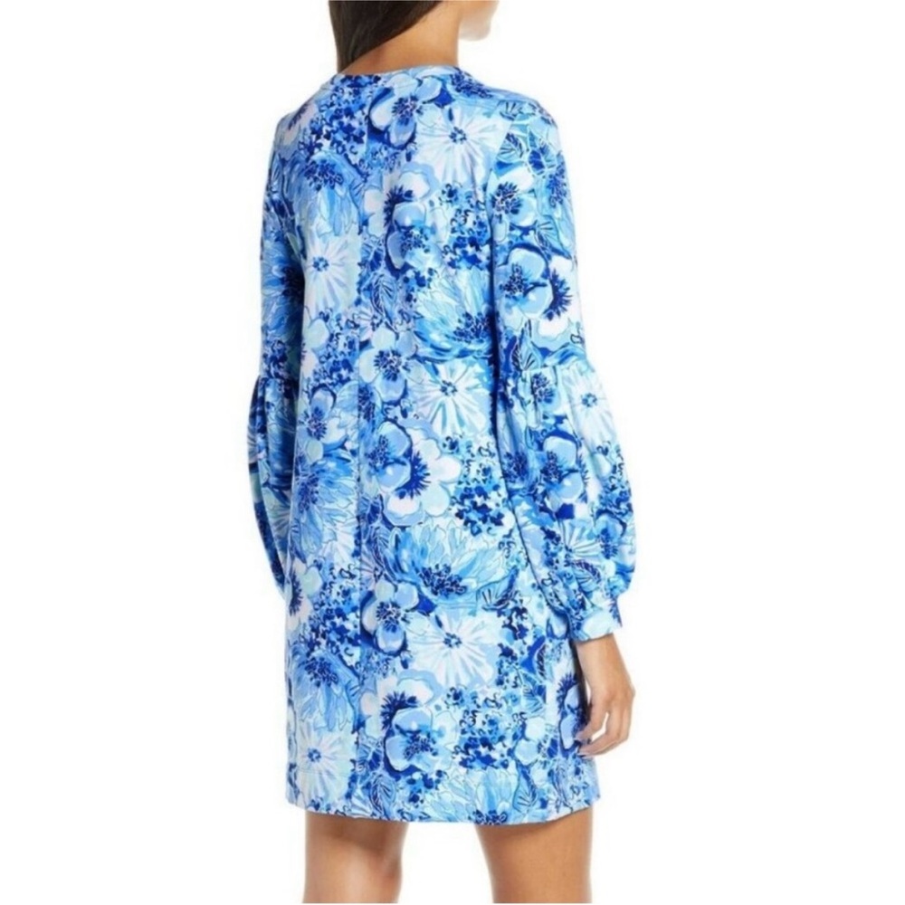 LILLY PULITZER ROUND NECK COASTAL BLUE SWEATSHIRT BARTLETT CATCH N KEEP DRESS XL - Picture 2 of 15
